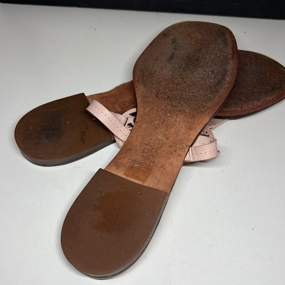 Tory Burch Miller Leather Sandals (Seashell Pink) Women’s Size 9.5 M - Picture 11 of 16